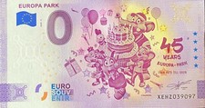 Ticket 0 Euro Europa Park Germany Anniversary Number Fault 39097