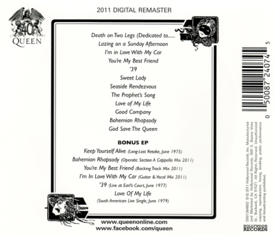 A NIGHT AT THE OPERA =BOX［CD］ A Night at the Opera [Remastered] [Deluxe Edition] by Queen (CD