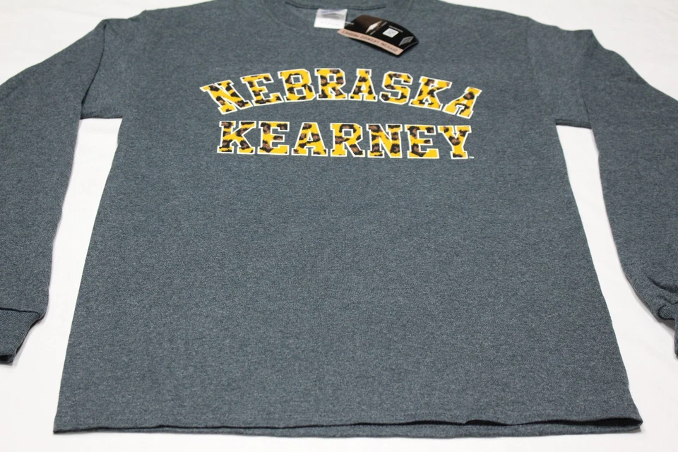 NEBRASKA KEARNEY LOPERS - GRAY CHEETAH PRINT - LONG SLEEVE SMALL SIZE T SHIRT!  - Image 2 of 4