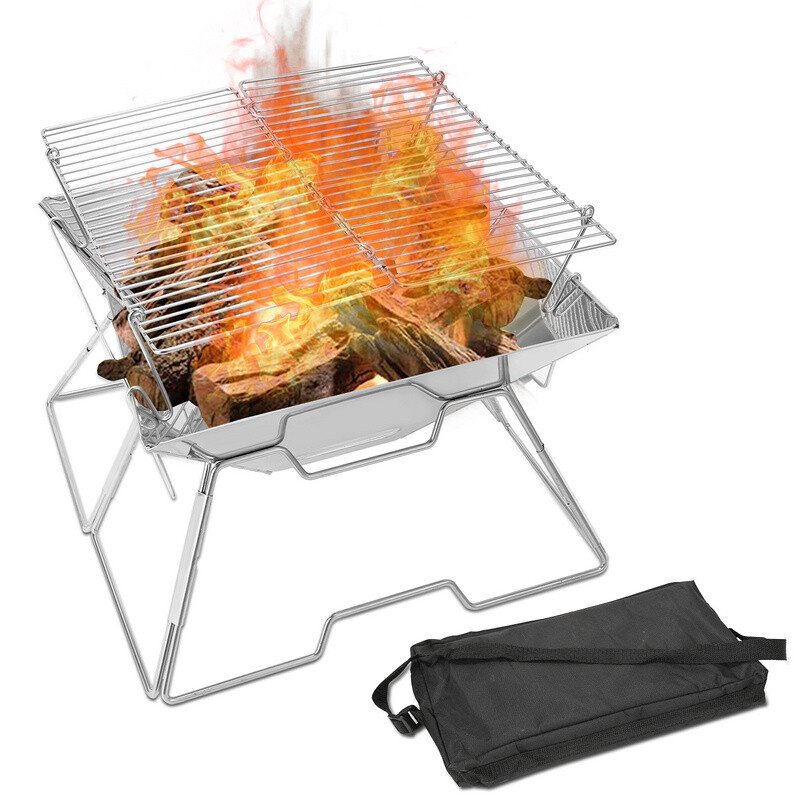 Feuerschale Feuerstelle Faltbare Terrassenfeuer Heizlüfter Fire Pit für Heizung