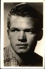 Actor Bill Williams Head Shot Original Vintage Real Photo Postcard RPPC