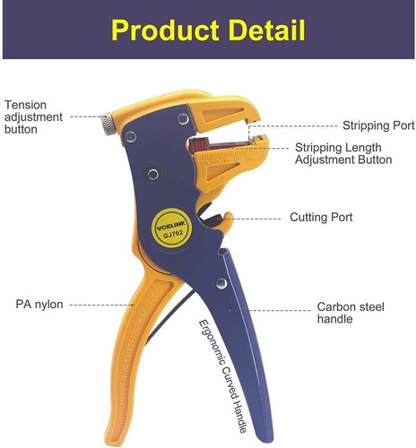 AWMWOCS Automatic Wire Stripper And Cutter – 2-in-1 Adjustable Tool For Electrical & Automotive Work - View #11