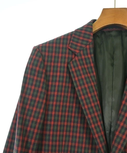 GUCCI Tailored Jackets RedxGreenxNavy(Check Pattern) 48(Approx. L) 2200627565038 - Image 4 of 4