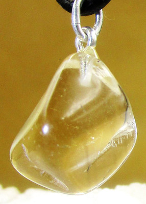 CITRIN NATUR  Trommelstein mit  Öse EDELSTEIN ANHÄNGER Freeform  Nr.5 Angebot