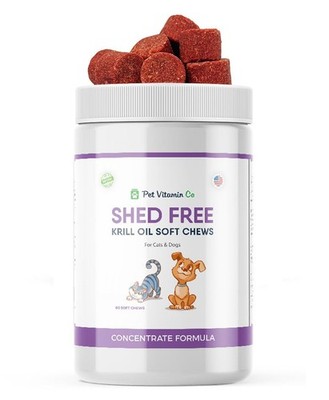 - Krill Oil Shed-Free Soft Chews for Dogs - Reduce Shedding & Itching - Rich ...