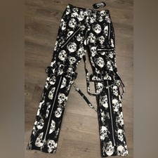 NWT Tripp NYC Shadow Skull Bondage Pants Size 24
