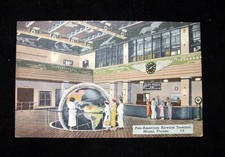 VTG LINEN POSTCARD "PAN-AMERICA AIRWAYS AIRPORT TERMINAL" MIAMI, FLORIDA