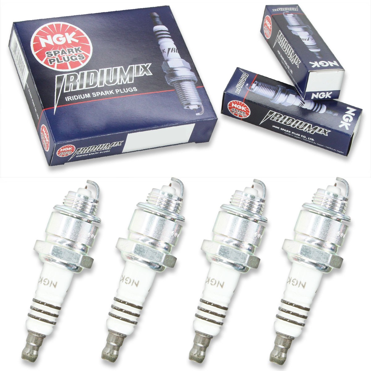 4pcs Sears 585910 NGK Iridium IX Spark Plugs 7.5 HP Kit Set Engine hy