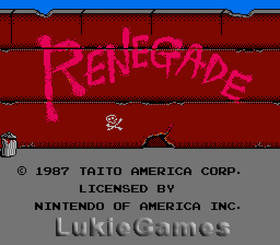 Renegade - NES Nintendo Game