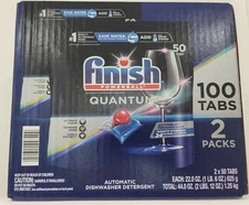 Finish Powerball Quantum Dishwasher Detergent, 50 Tabs (Pack of 2) 