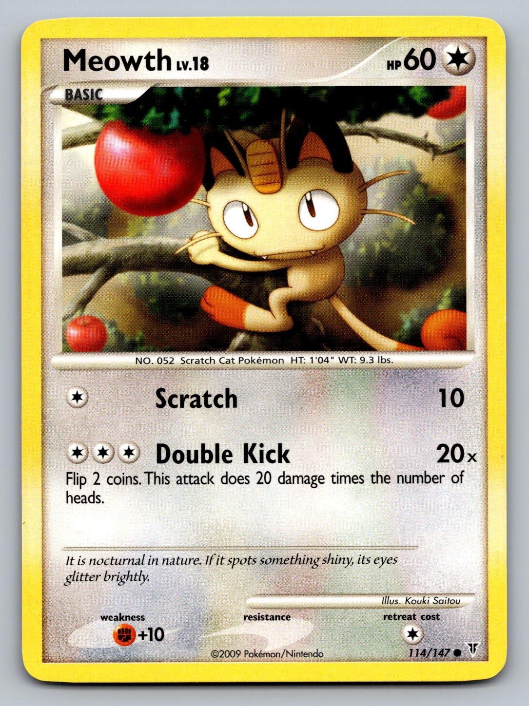 Meowth 114/147 C Supreme Victors Pokemon LP
