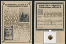 4th Century Roman Bronze Coin Constantine Hand of God Design