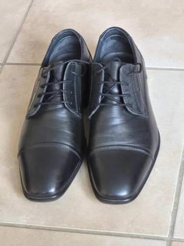 Herrenschuhe Größe 41, schmal, Klimasohle Schwarz Leder, neuwertig - Bild 8 von 14