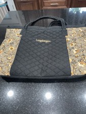Longaberger Quilted Tote Bag Purse Large Floral Print