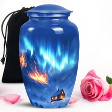 Aurora Haven Unique Large Urns for Human Ashes Adult Father 10 Inch