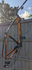 carbon bicycle frame + extras. 29". Spares- used. Black and orange.