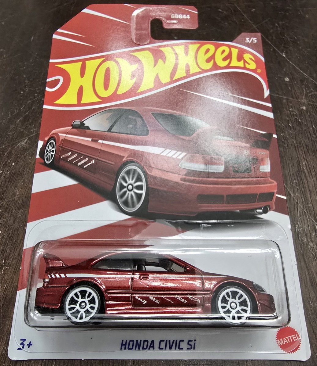 Hot Wheels 2022 Honda Civic Series Honda Civic Si Red #3/5 *NEW