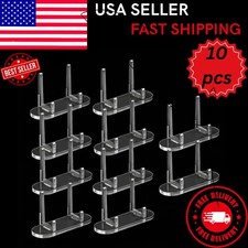 Clear Acrylic Trading Card Display Stands 10‑Pack–PSA/Graded Sports Card Holders