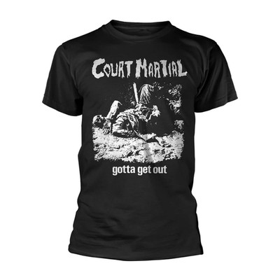 NEW Court Martial Band Heavy Cotton Black T Shirt S-5XL CS714