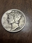 1937-D MERCURY SILVER DIME ACTUAL Coin Get Today/VF/ Fill Your Collection