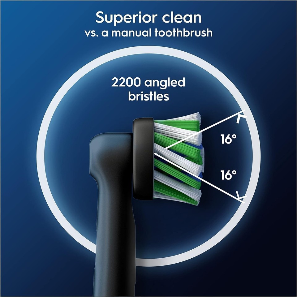 Oral-B CrossAction Black X-Filaments Toothbrush Replacement Heads ...