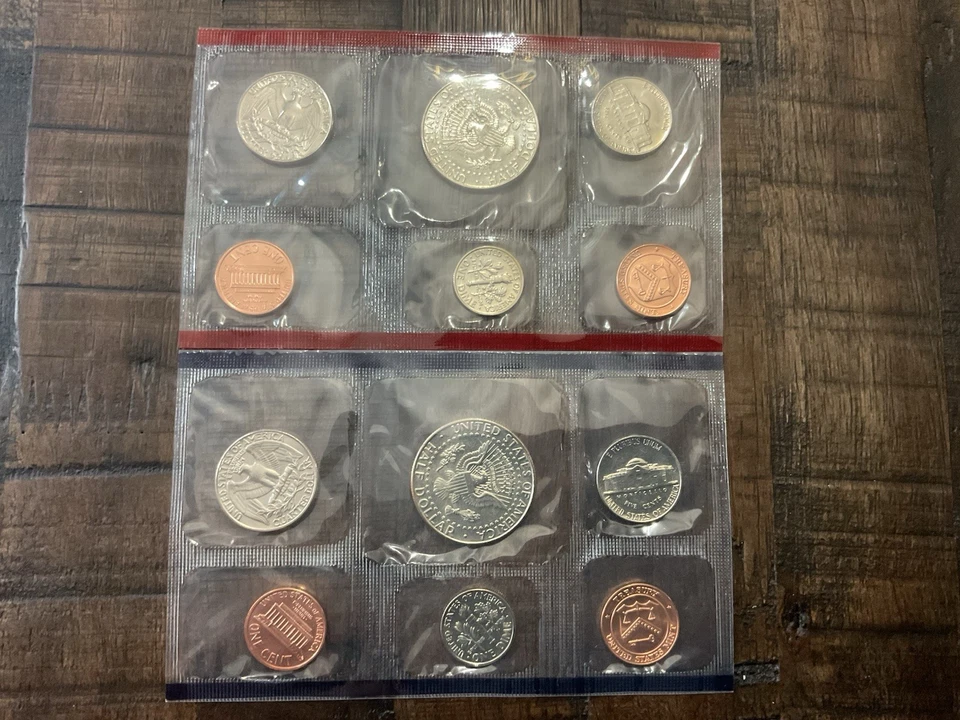 1991 United States Mint Uncirculated 10 Coin Set P & D  W/ COA Original Envelope - Image 3 of 3