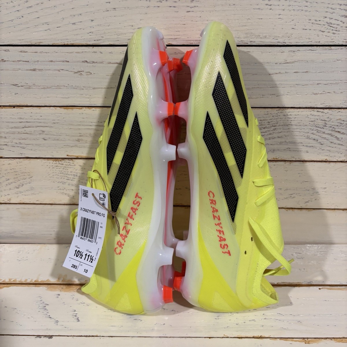 Adidas X Crazyfast Pro FG Solar Energy Pack IG0601 Soccer Cleats Mens Size 10.5 Adidas X Crazyfast Pro FG  main image 2