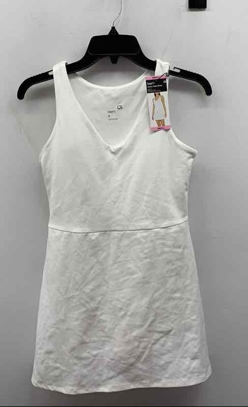 GapFit Women's Active Tank Dress Bright White V-Neck Athleisure Sz S NWT