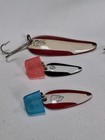 6 USED SPOON LURES DARDEVLE IMP MIDGET LIL DEVLE VIDEO 1 MOTHER OF PEARL SPOON? — photo 2