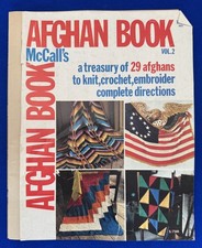 Vintage 1975 Afghan Book McCall's Magazine-29 Afghans knit, crochet, embroider