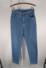 Vintage Lee Jeans High Waisted Mom Denim Tapered Union Made USA 8 Petite 28x27