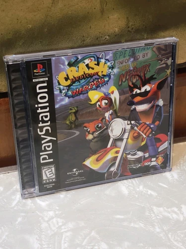 Crash Bandicoot Warped 3 Black Label Sony PlayStation 1 Ps1 