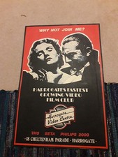 ORIGINAL 1980'S PROMOTIONAL POSTER  "Harrogate Video  Centre "  DRACULA