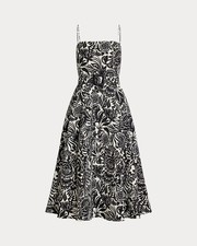 NEW Lauren Ralph Lauren Floral Belted Faille Cocktail Dress Size 6 NWT $325