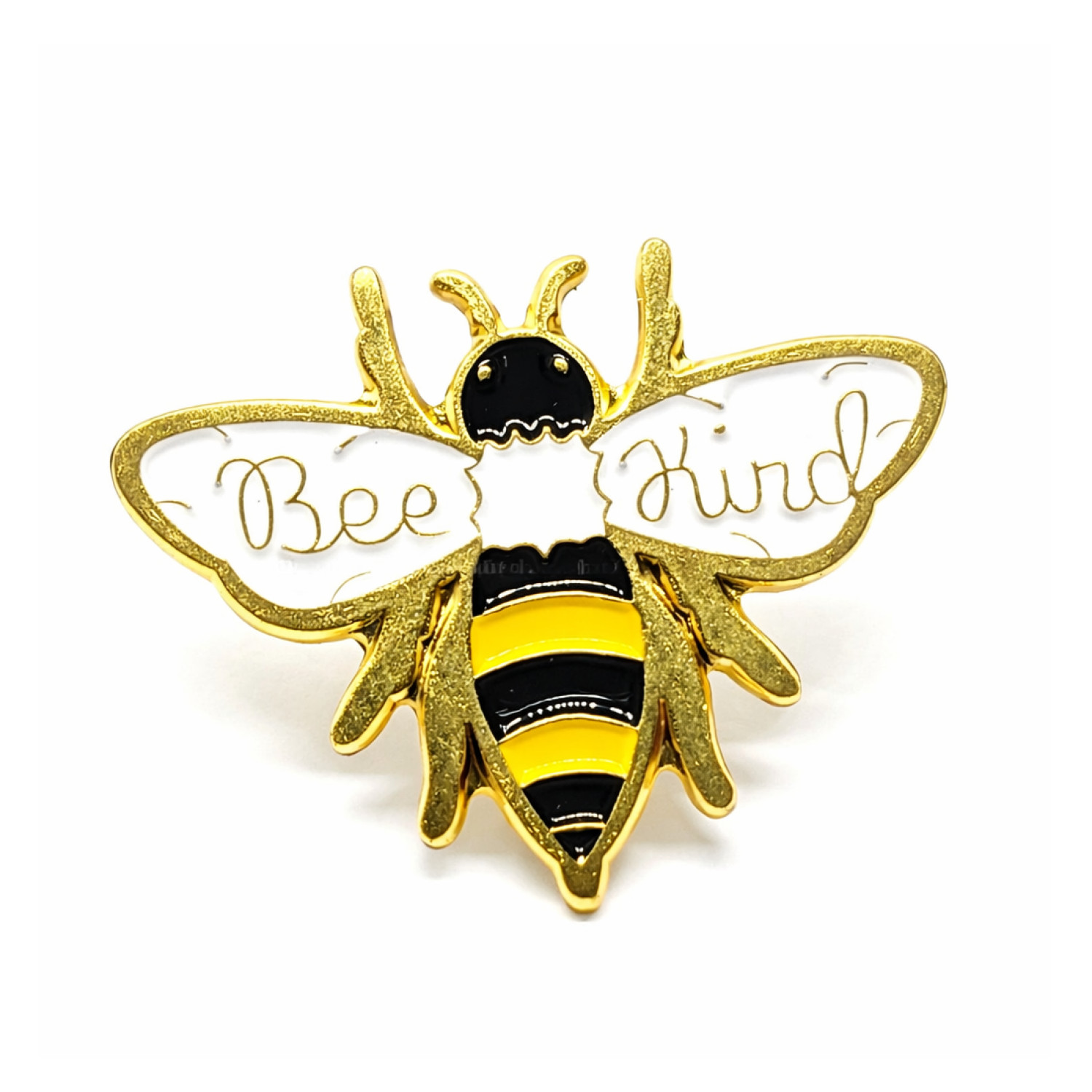 Bee Kind Pin Badge Bumble Bee Inspiration Kind Enamel Brooch Bag coat Jewellery