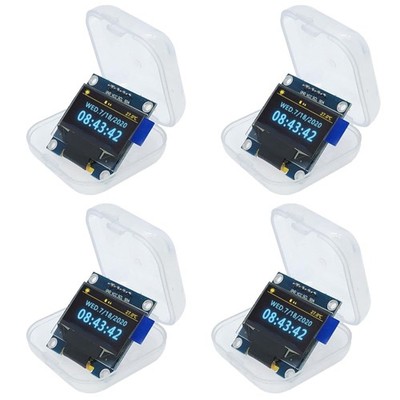 OLED LCD Display Modul 0,96 Zoll 128x64 Pixel I2C 4 Stück kompatibel mit Arduino