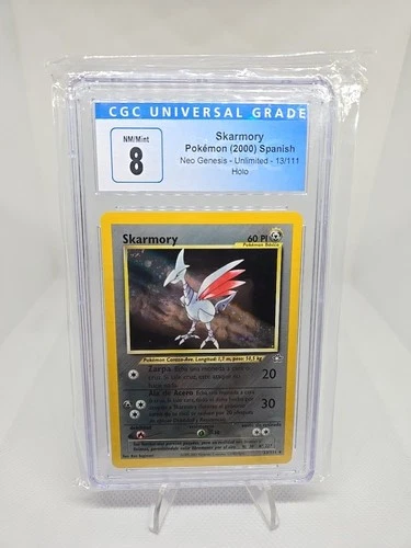 Pokemon 2000 Skarmory Neo Genesis Holo 13/111 Trading Card CGC 8
