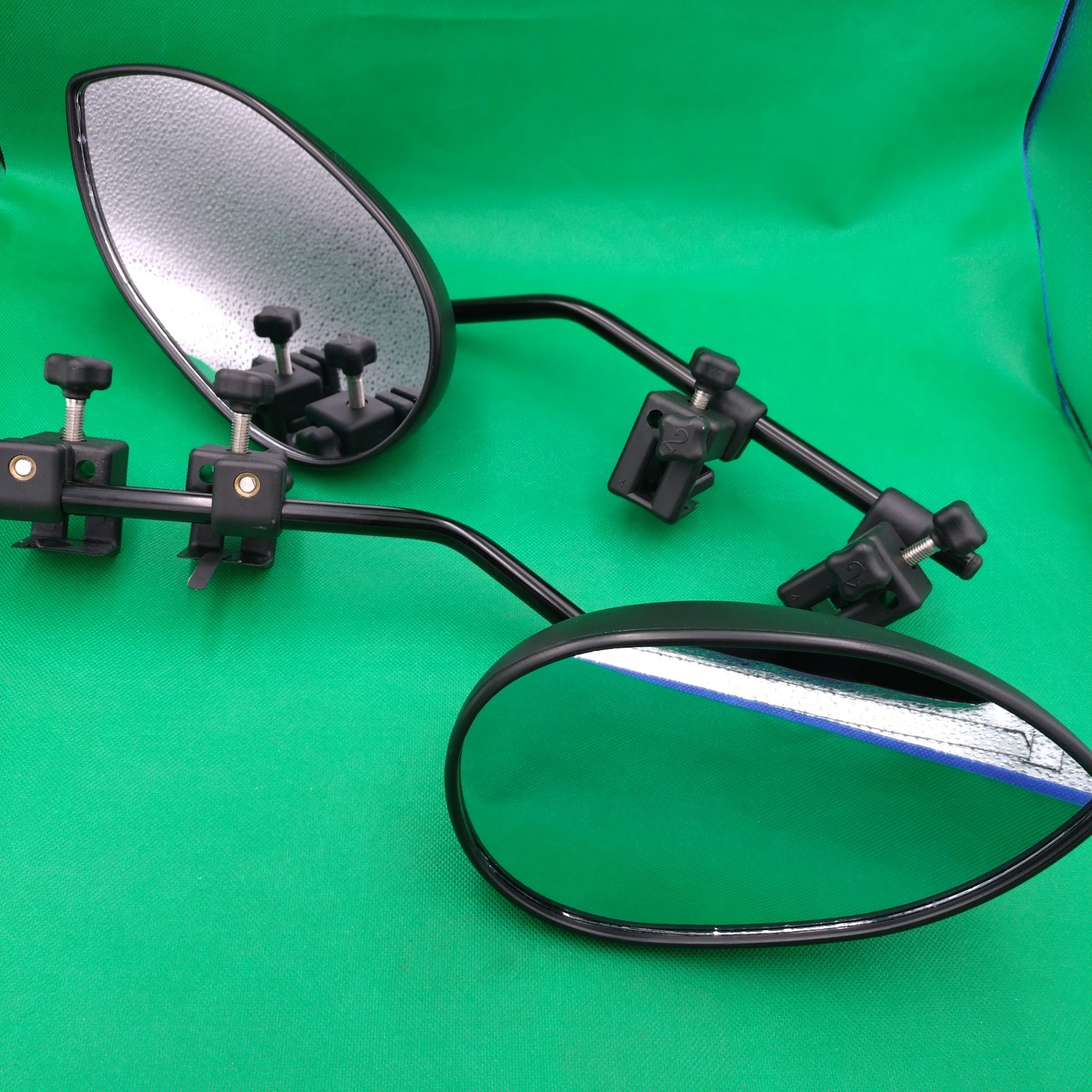 2x Milenco Aero 3 2020 Flat Glass Towing Mirrors Caravan Trailer Car Van