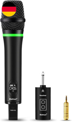 Bietrun Kabelloses Mikrofon, Wiederaufladbar Mit Bluetooth, 51,2 M Reichweite, 1
