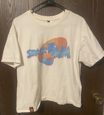 Vintage 1996 Space Jam Looney Tunes Movie T-Shirt Single Stitch Sz L