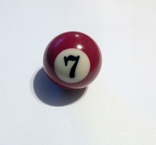 Replacement Mini Pool Ball 7 Maroon 1-1/4" Diameter Miniature Billiard