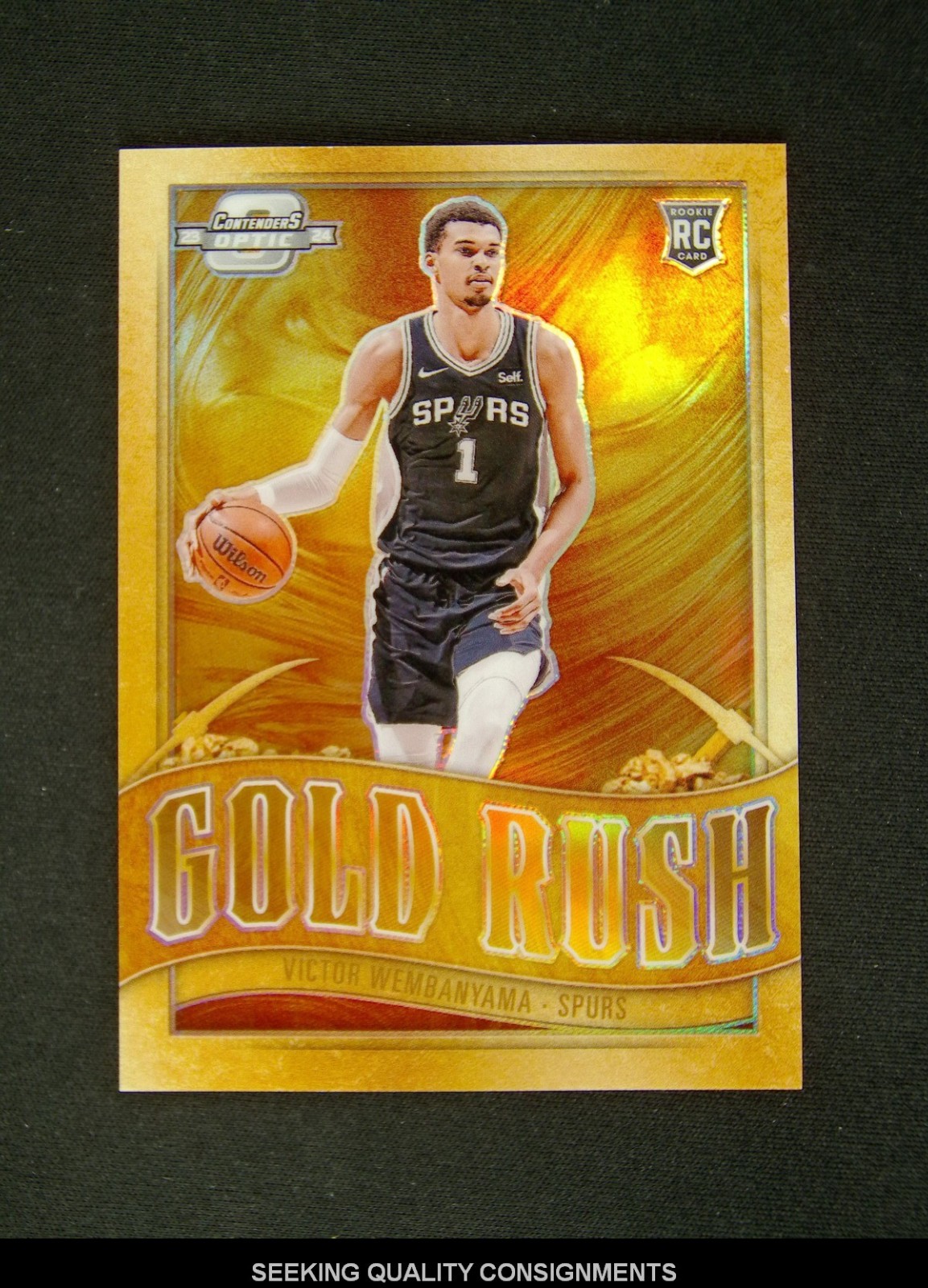 Victor Wembanyama 2023 Contenders Optic #1 Gold Rush /(SSP) Price