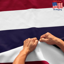 Anley Rip-Proof Double Sided 3-Ply Thailand Flag 3x5 Ft - Vivid Color