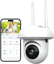 Security Cameras Outdoor, Cameras for Home Security with Spotlight Color Night V