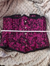 Brandless Steel Bone Corset, Size 24, Magenta...