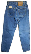 VTG Levi's 551 Womens Blue Jeans Actual 27x26 Tag 8 Pet M High rise USA Made