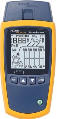  Fluke Networks Microscanner2 MS2-100 Cable Verifier w Fluke Soft Case