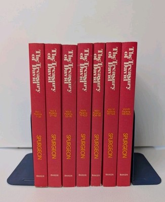 Treasury of David Spurgeon 7 Volume Set Complete Unabridged Psalms Softcover