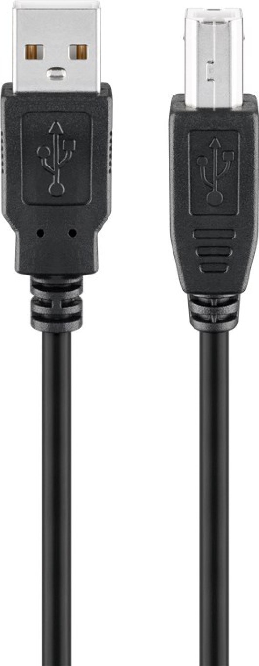GENERIQUE - Câble USB 2.0 A vers B - 5 m - Noir - Image 2