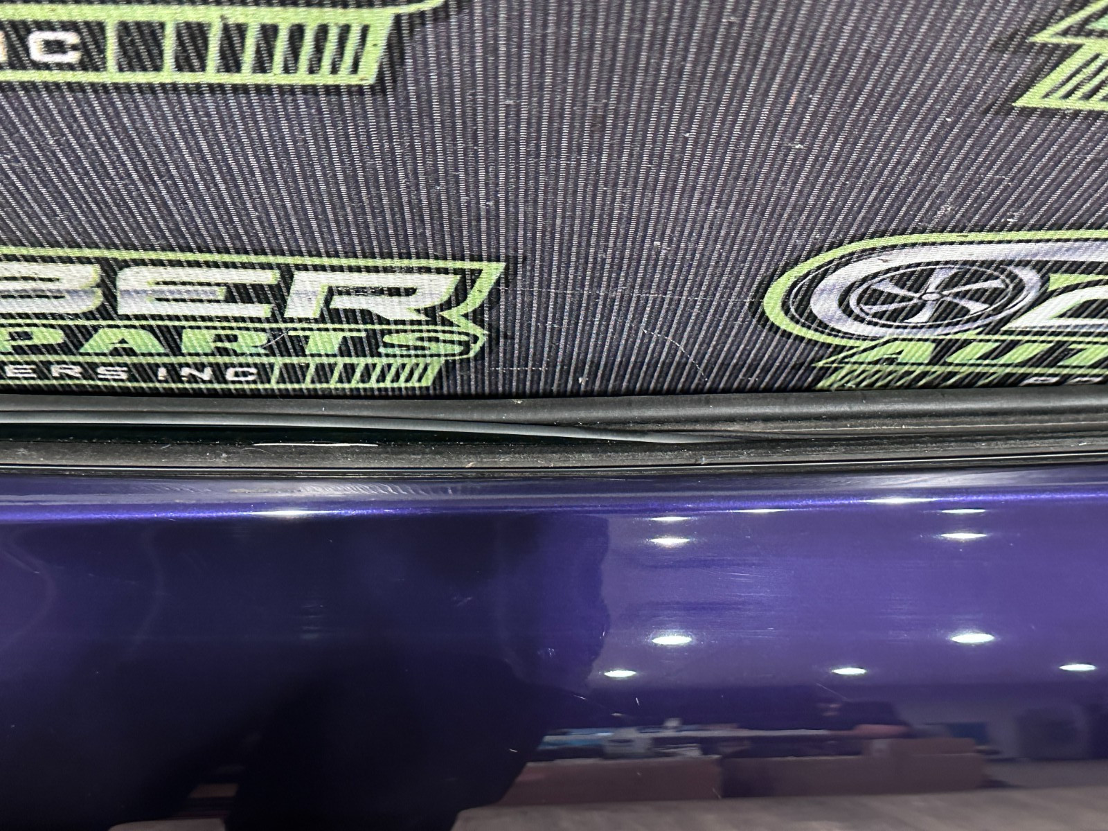 2014 AUDI R8 SPYDER RIGHT PURPLE DOOR SHELL W WINDOW OEM *FLAWS/READ*
